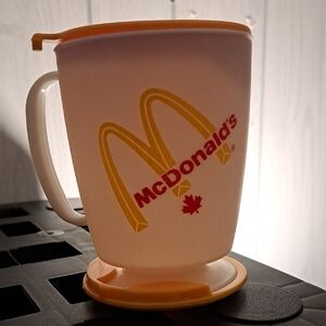 McDonald's White and Yellow Thermal Mug